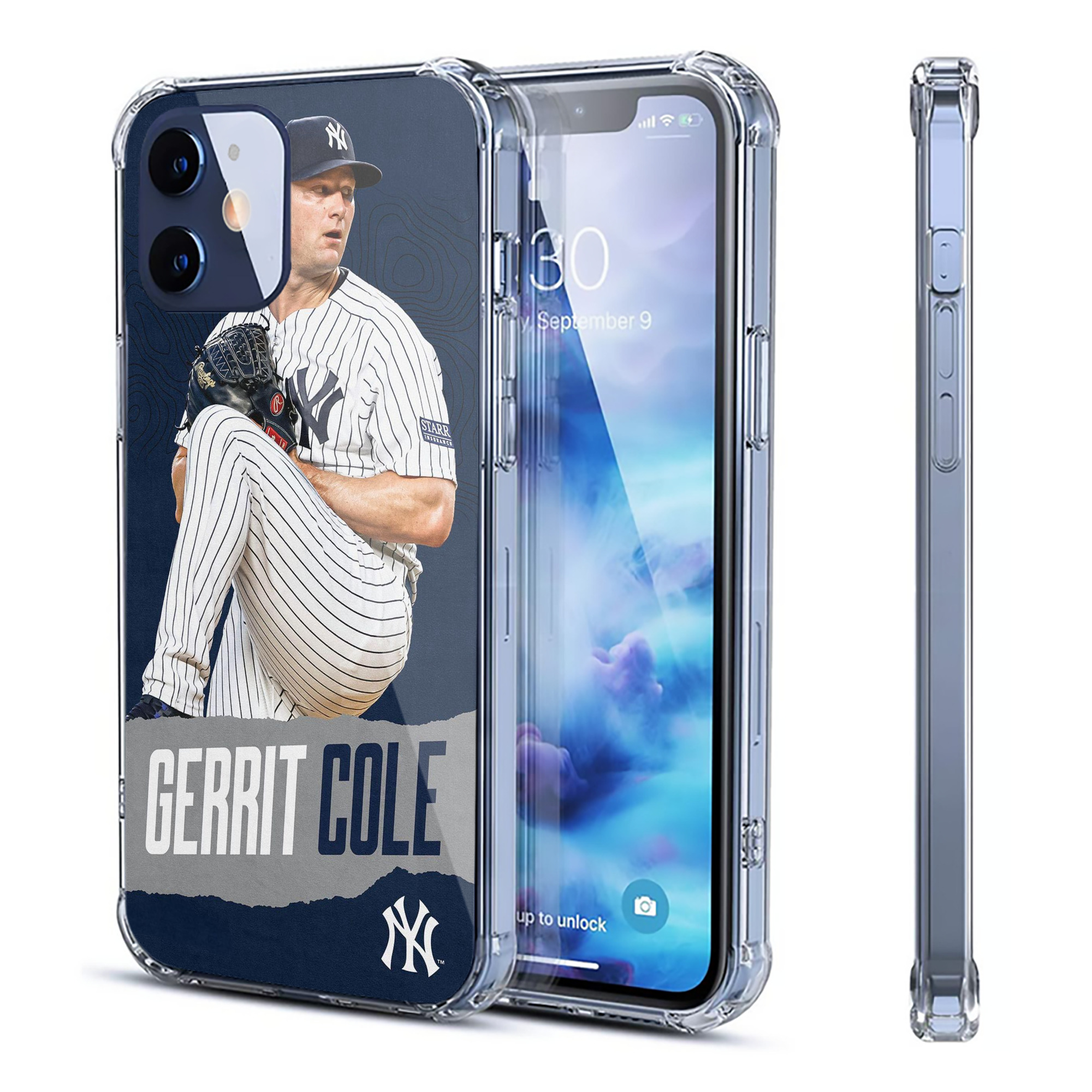 Gerrit Cole 22 Clear IPhone 12 Case – Soft TPU With UV Print – Enhanced Drop Protection, Precise Fit, Anti-Fingerprint, Customizable Design, Scratch-Resistant, Yellow-Resistant